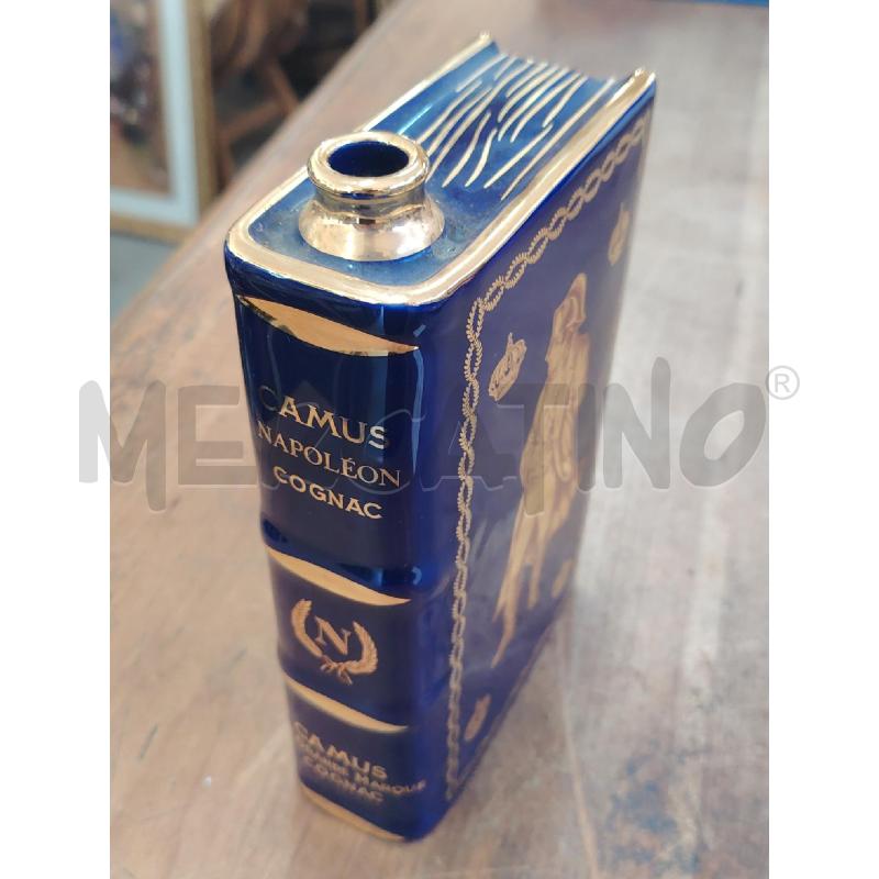 BOTTIGLIA LIMOGES COGNAC CAMIS NAPOLEON BLU COBALTO E ORO NUMERATA H00152 TAPPO MANCANTE  | Mercatino dell'Usato Manduria 4
