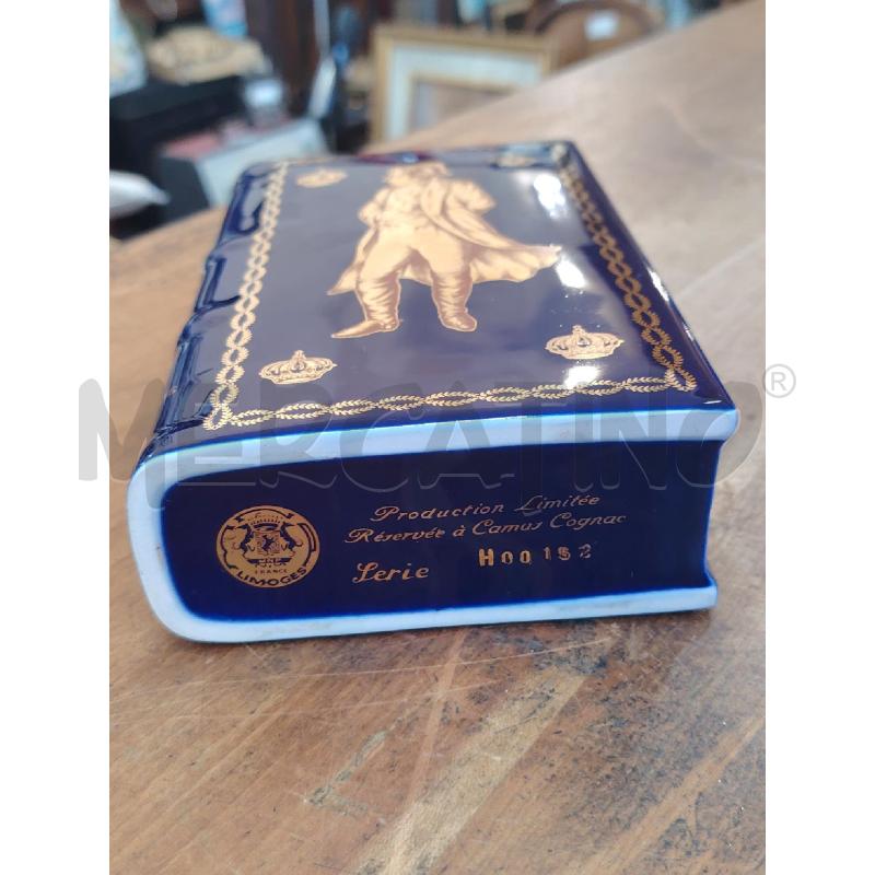 BOTTIGLIA LIMOGES COGNAC CAMIS NAPOLEON BLU COBALTO E ORO NUMERATA H00152 TAPPO MANCANTE  | Mercatino dell'Usato Manduria 5