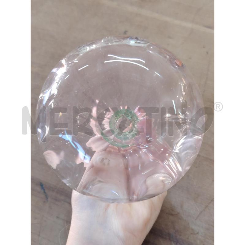 BOTTIGLIETTA CRISTALLO VALLERYSTHAL FRANCE ROSA VERDE URANIO | Mercatino dell'Usato Manduria 5