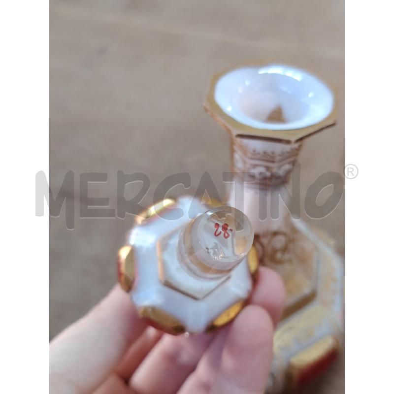BOTTIGLIETTA DA PROFUMO BOHEMIA CRISTALLO CILIEGIA ORO BIANCO ATTR MOSER | Mercatino dell'Usato Manduria 4