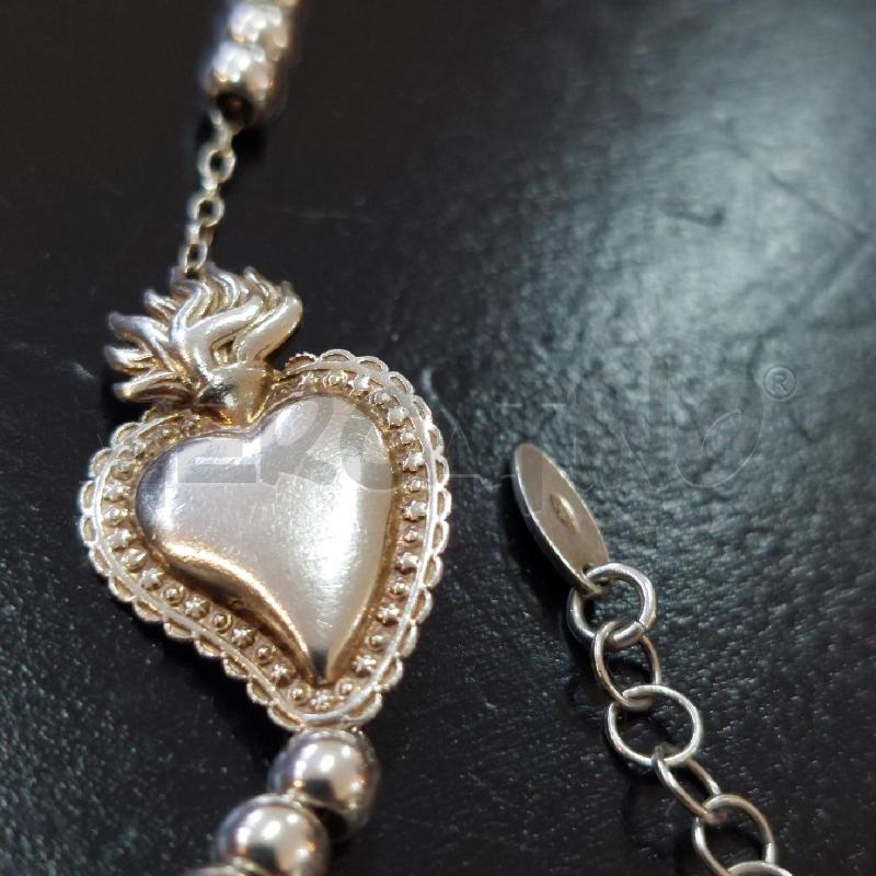BRACCIALE ARG CUORE SACRO PERLINE | Mercatino dell'Usato Manduria 2