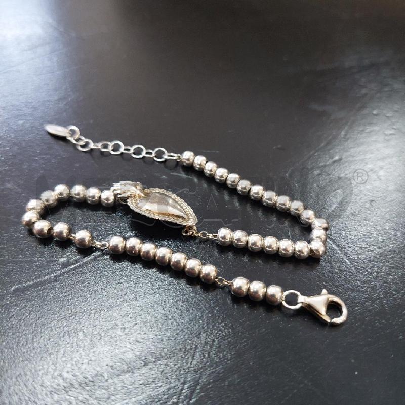 BRACCIALE ARG CUORE SACRO PERLINE | Mercatino dell'Usato Manduria 4