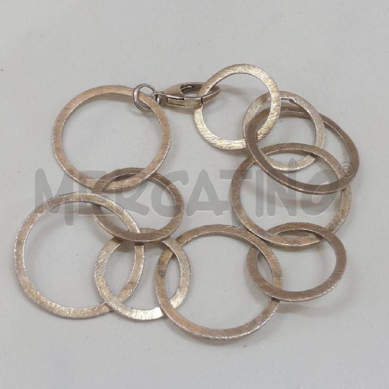 BRACCIALE A MAGLIA SFERICA ARG DORATO | Mercatino dell'Usato Manduria 1