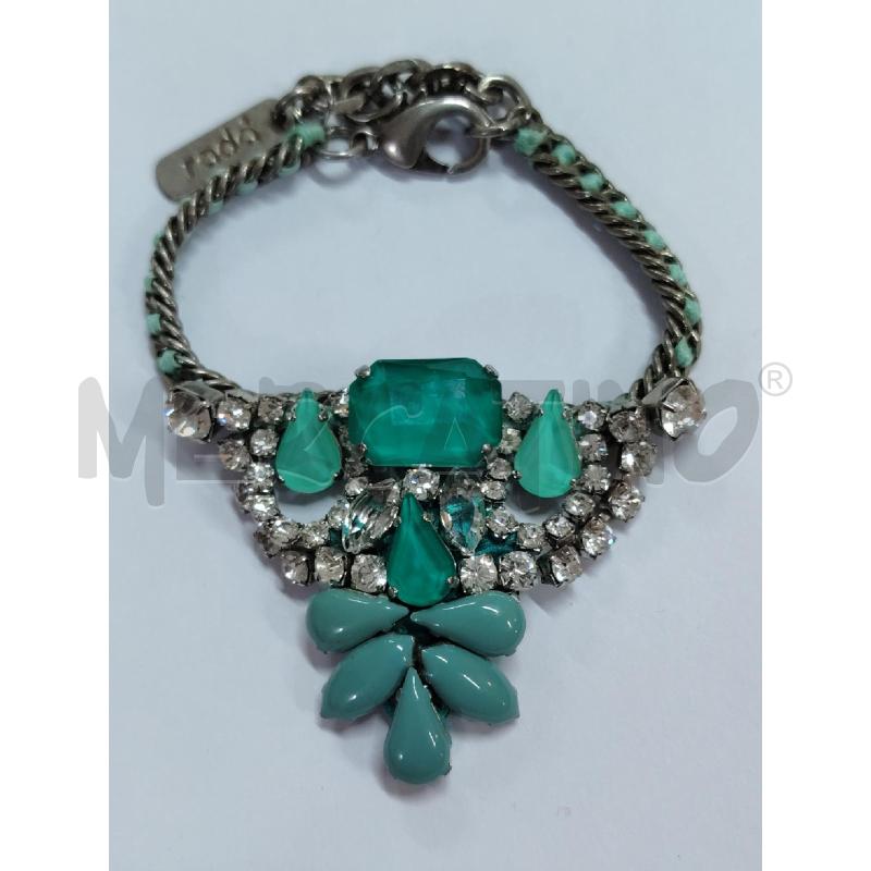 BRACCIALE RADÀ CRISTALLI BIANCO TURCHESI  | Mercatino dell'Usato Manduria 1