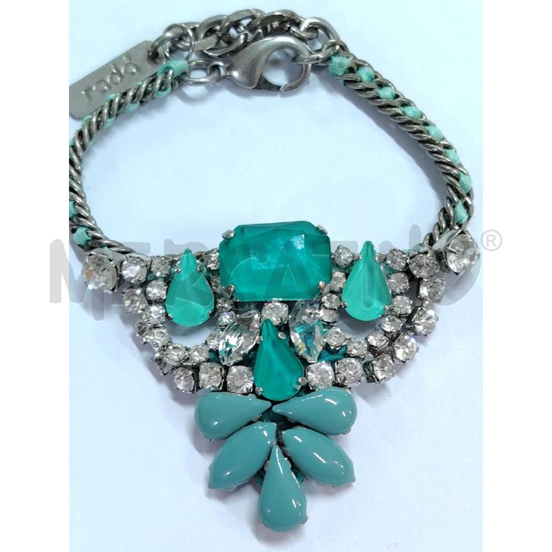 BRACCIALE RADÀ CRISTALLI BIANCO TURCHESI  | Mercatino dell'Usato Manduria 2
