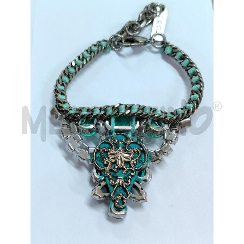 BRACCIALE RADÀ CRISTALLI BIANCO TURCHESI  | Mercatino dell'Usato Manduria 5