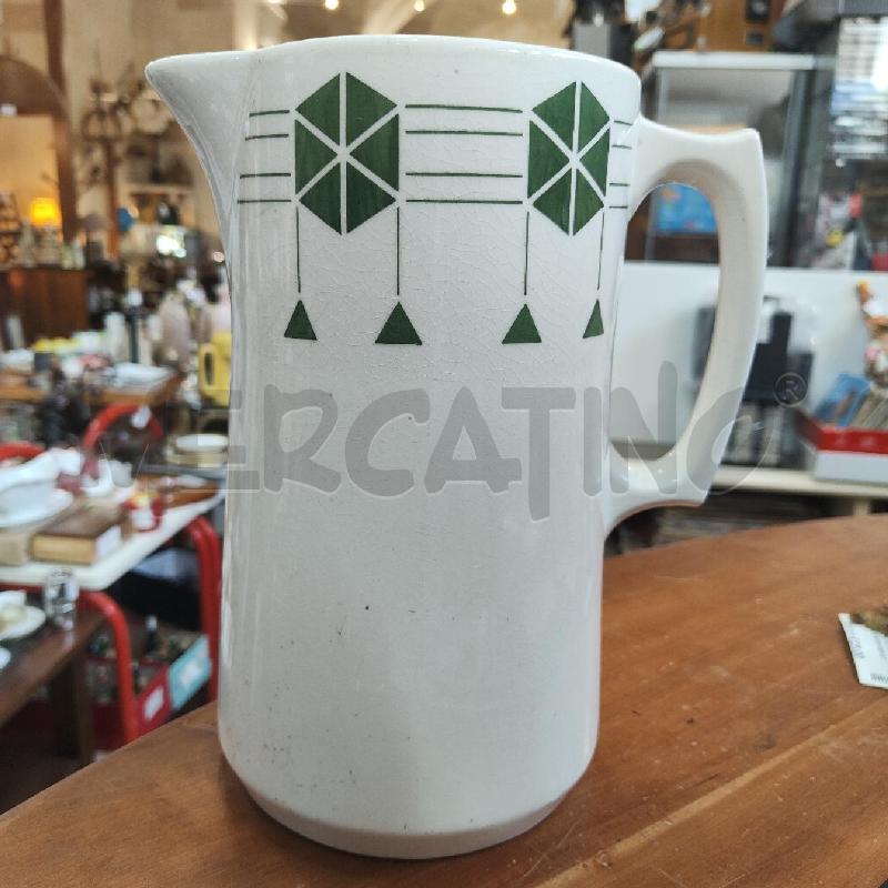 BROCCA PORCELLANA DUREN 690 ART DECO BIANCO VERDE | Mercatino dell'Usato Manduria 1