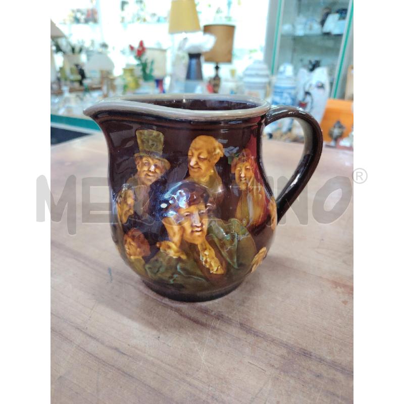 BROCCA ROYAL DOULTON CERAMICA MARRONE MEMORIES BORDO ARG FELATA | Mercatino dell'Usato Manduria 1