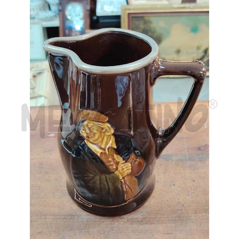 BROCCA ROYAL DOULTON CERAMICA MARRONE PROVERBIO BORDO ARG  | Mercatino dell'Usato Manduria 2