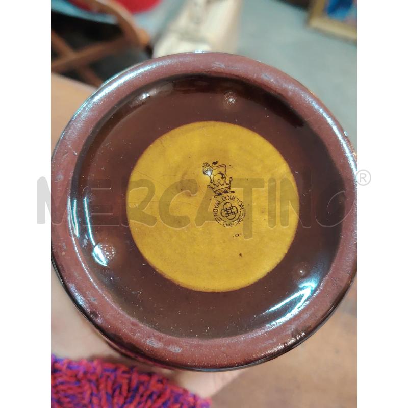 BROCCA ROYAL DOULTON CERAMICA MARRONE PROVERBIO BORDO ARG  | Mercatino dell'Usato Manduria 5