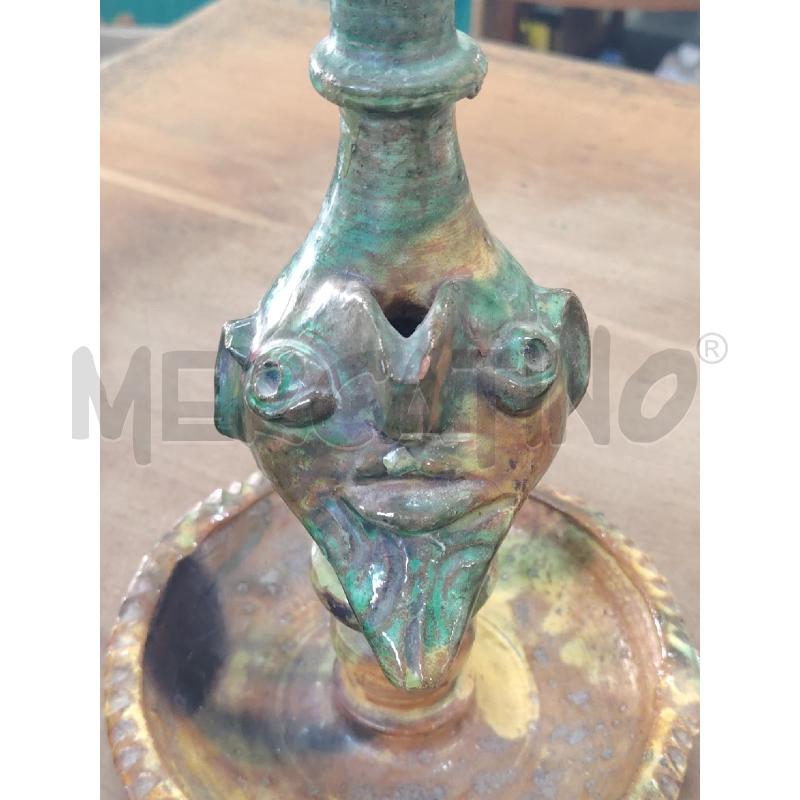 BUGIA CERAMICA ATTR PAOLO CONDURSO VOLTO DIFETTI | Mercatino dell'Usato Manduria 3