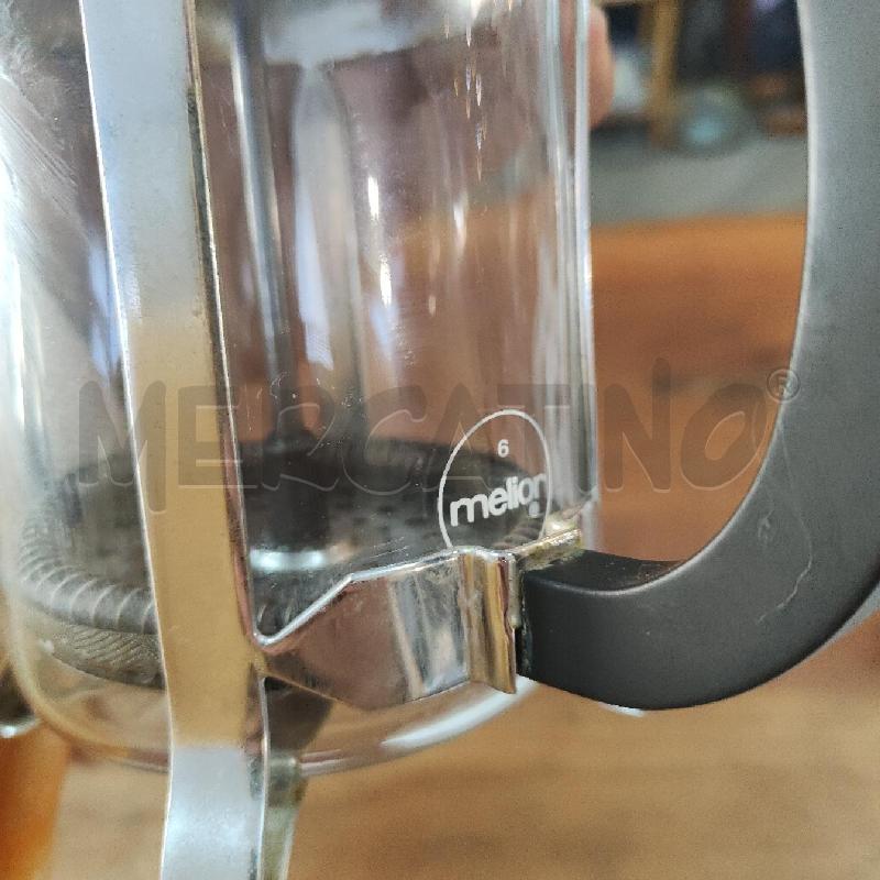 CAFFETTIERA FRANCESE MELIOR VETRO INOX MANICO NERO | Mercatino dell'Usato Manduria 5