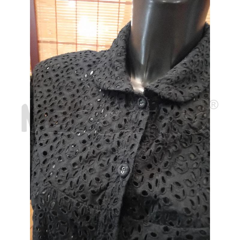 CAMICIA DONNA 42 RED VALENTINO NERA TRAFORATA MANICHE PALLONCINO | Mercatino dell'Usato Manduria 4