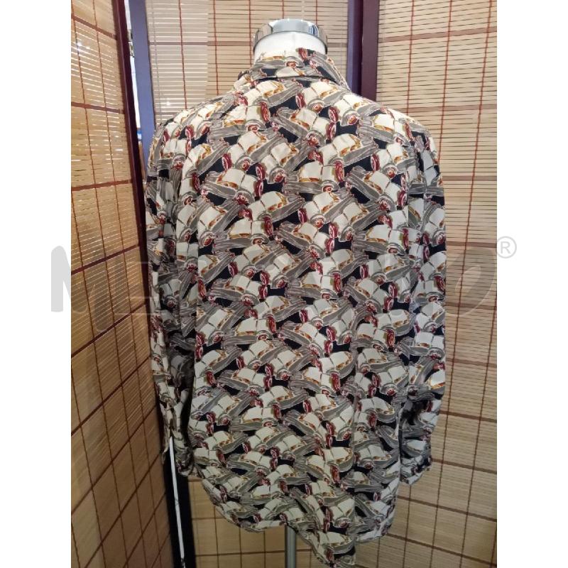 CAMICIA DONNA AMULETI FANT BEIGE NERA ROSSA SETA 100% | Mercatino dell'Usato Manduria 3