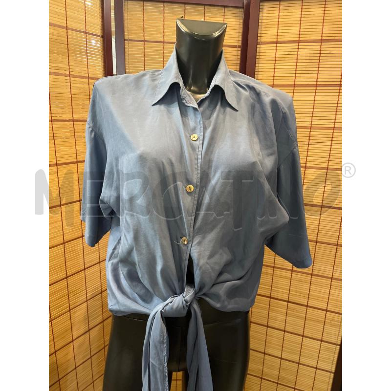 CAMICIA DONNA IBLUES BLU SETA  | Mercatino dell'Usato Manduria 1