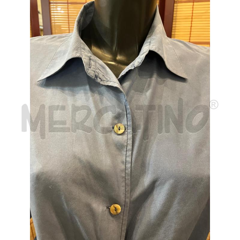 CAMICIA DONNA IBLUES BLU SETA  | Mercatino dell'Usato Manduria 3