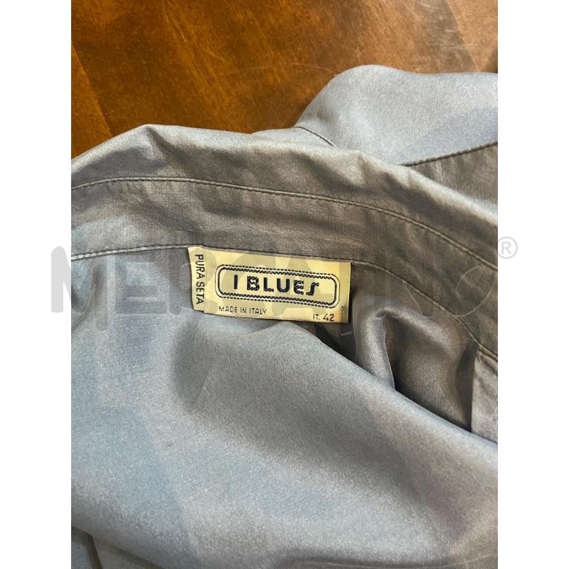 CAMICIA DONNA IBLUES BLU SETA  | Mercatino dell'Usato Manduria 4