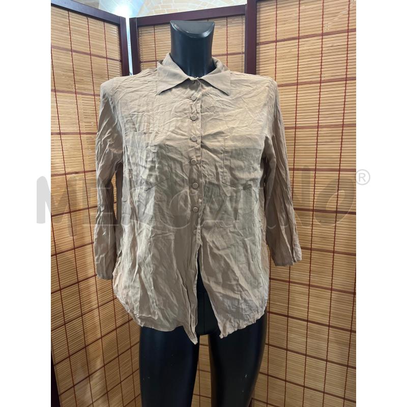 CAMICIA DONNA S/M EMPORIO ARMANI BEIGE SETA | Mercatino dell'Usato Manduria 1