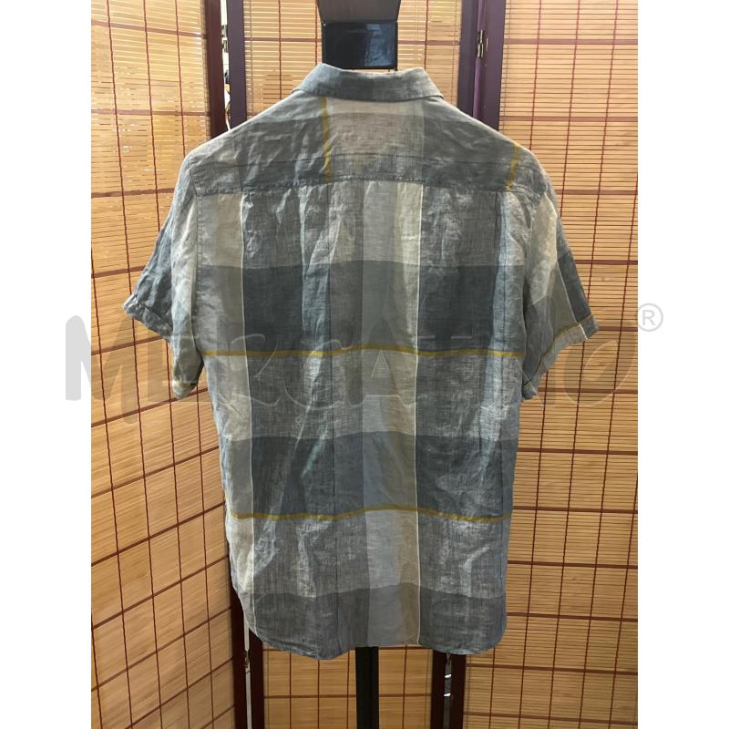 CAMICIA UOMO 42 LOUIS FERAUD QUADRI GRIGI LINO | Mercatino dell'Usato Manduria 2