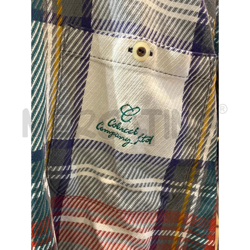 CAMICIA UOMO L CARLO CARLUCCI BIANCA QUADRI VERDE ROSSO | Mercatino dell'Usato Manduria 2