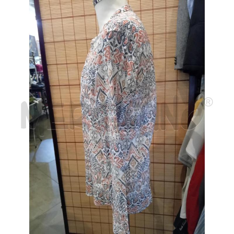 CAMICIA UOMO M ALTA TENSIONE FANTASIA RUGGINE BLU BASE BIANCA | Mercatino dell'Usato Manduria 2