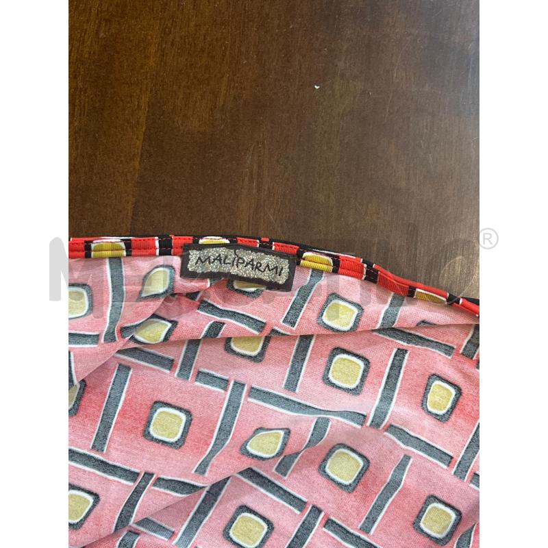 CANOTTA DONNA 42 MALIPARMI ROSSA FANTASIA GEOMETRICA DRAPPEGGIO | Mercatino dell'Usato Manduria 4
