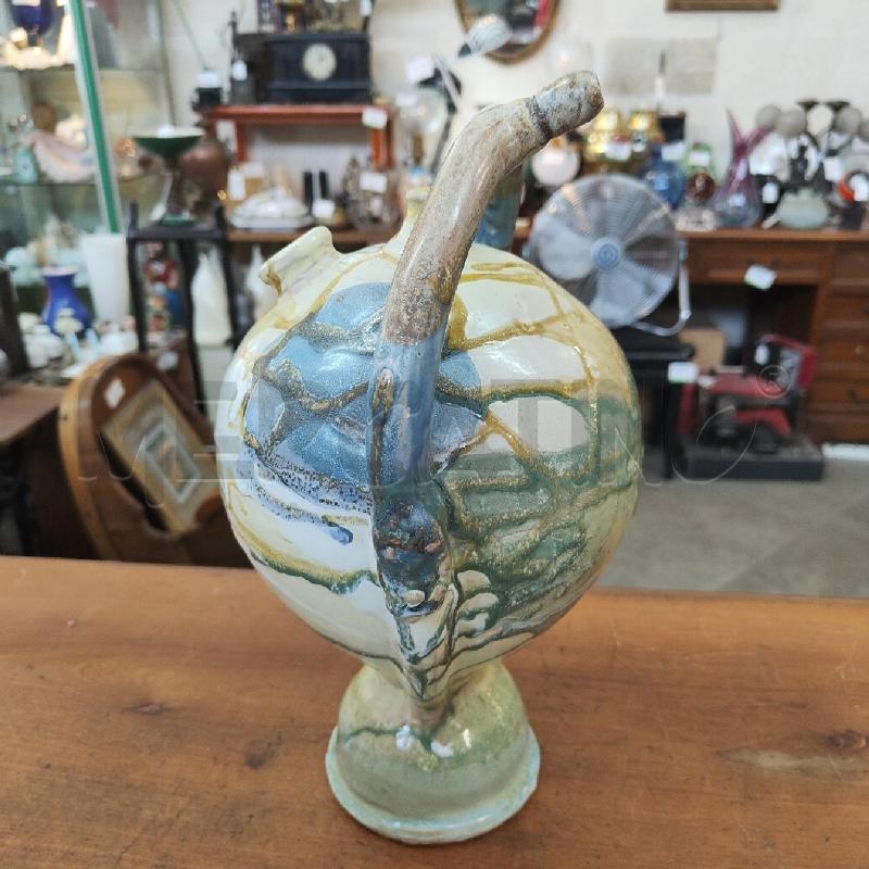 CARAFFA ARTISTICA CERAMICA A MONGOLFIERA COLATURA A LAVA  | Mercatino dell'Usato Manduria 2