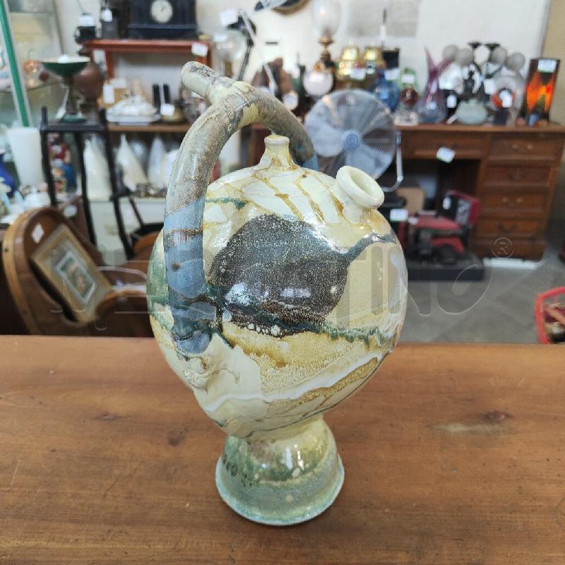 CARAFFA ARTISTICA CERAMICA A MONGOLFIERA COLATURA A LAVA  | Mercatino dell'Usato Manduria 4