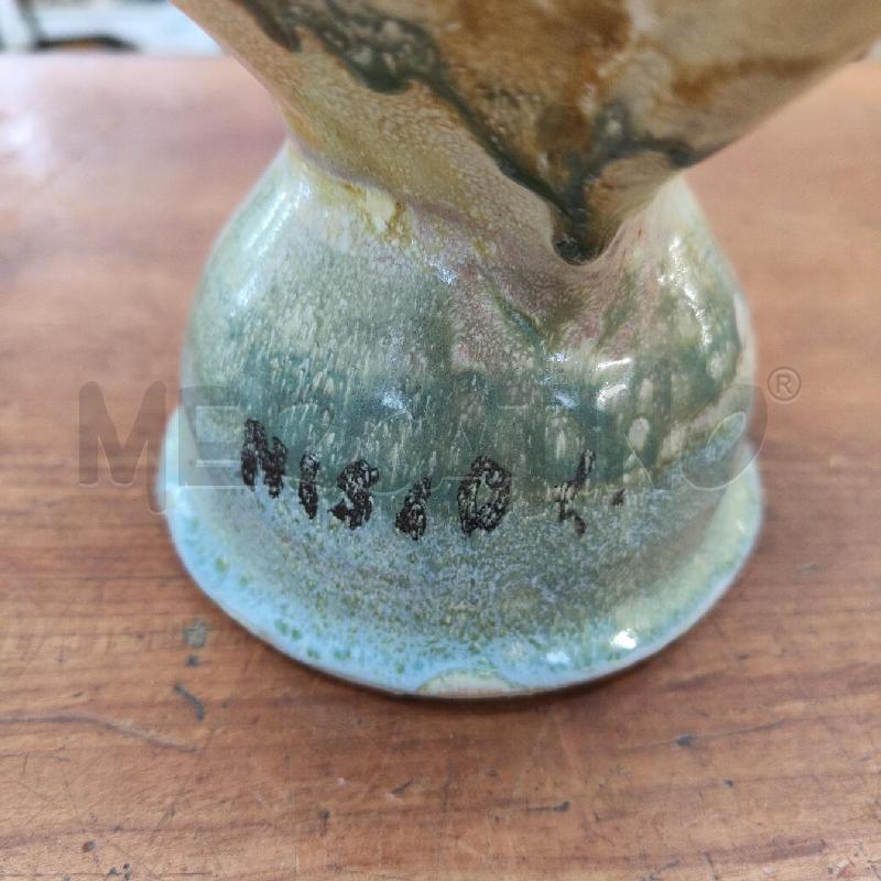 CARAFFA ARTISTICA CERAMICA A MONGOLFIERA COLATURA A LAVA  | Mercatino dell'Usato Manduria 5
