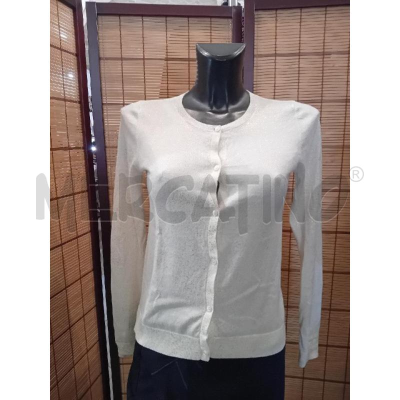 CARDIGAN DONNA S BONPOINT PANNA BRILLANTINI DOARATI | Mercatino dell'Usato Manduria 1