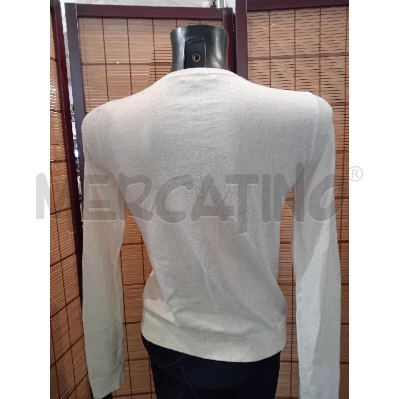 CARDIGAN DONNA S BONPOINT PANNA BRILLANTINI DOARATI | Mercatino dell'Usato Manduria 3