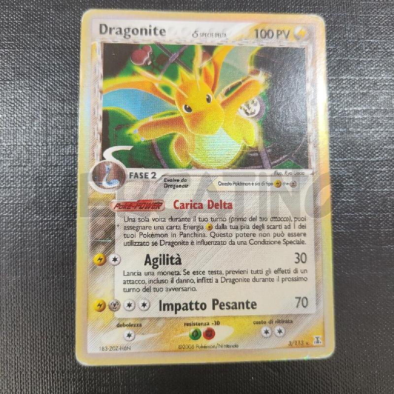 CARTA POKEMON DRAGONITE HOLO 3/113 | Mercatino dell'Usato Manduria 1