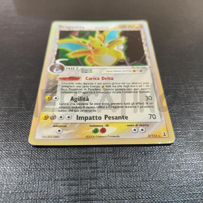 CARTA POKEMON DRAGONITE HOLO 3/113 | Mercatino dell'Usato Manduria 2