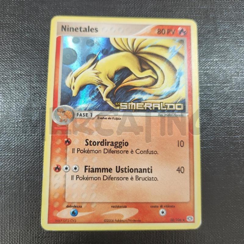 CARTA POKEMON NINETALES 38/106 HOLO SMERALDO | Mercatino dell'Usato Manduria 1
