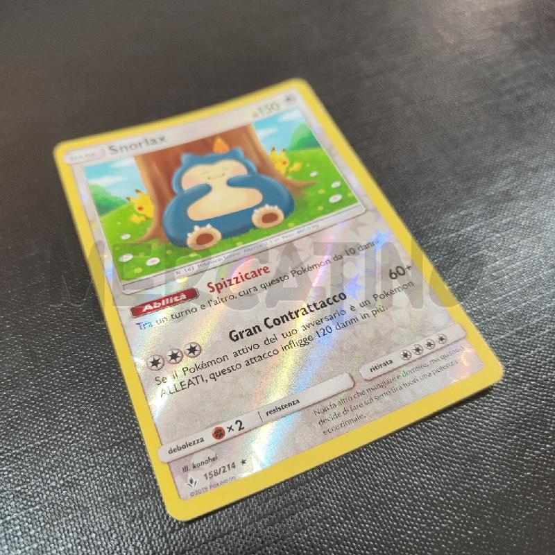 CARTA POKEMON SNORLAX 158/214 HOLO | Mercatino dell'Usato Manduria 2