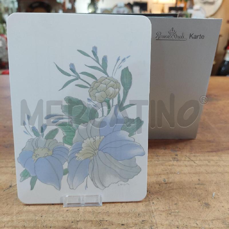 CARTOLINA ROSENTHAL KARTE PORCELLANA FIORI | Mercatino dell'Usato Manduria 1