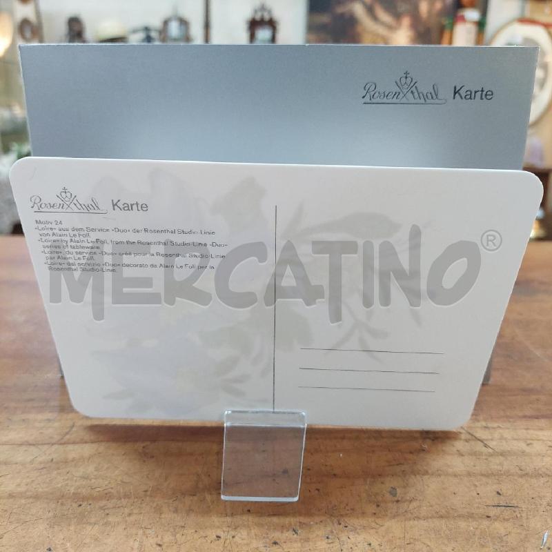 CARTOLINA ROSENTHAL KARTE PORCELLANA FIORI | Mercatino dell'Usato Manduria 2