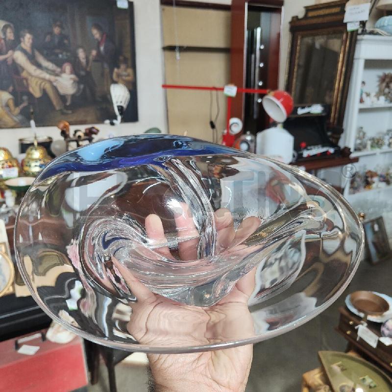 CENTROTAVOLA  LIBERA GLASS CZECK REPUBLIC TRASPARENTE BLU | Mercatino dell'Usato Manduria 2