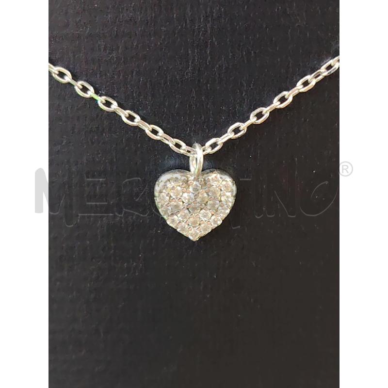COLLANA AMEN ARG CUORICINO CRISTALLI | Mercatino dell'Usato Manduria 2