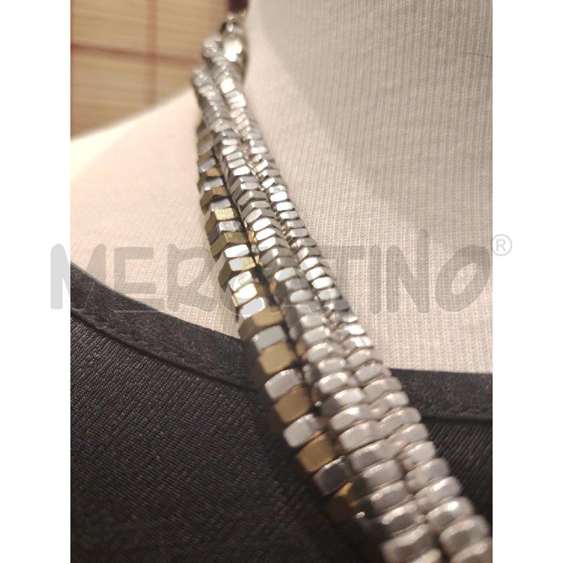 COLLANA DESIGN FILI BULLONI CHIUSURA OTTONE | Mercatino dell'Usato Manduria 4