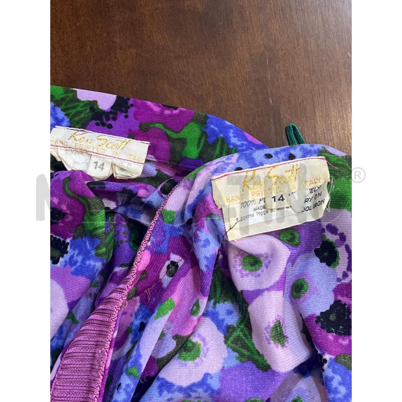 COMPLETO DONNA L KEN SCOTT FANTASIA FIORI VIOLA LILLA | Mercatino dell'Usato Manduria 4