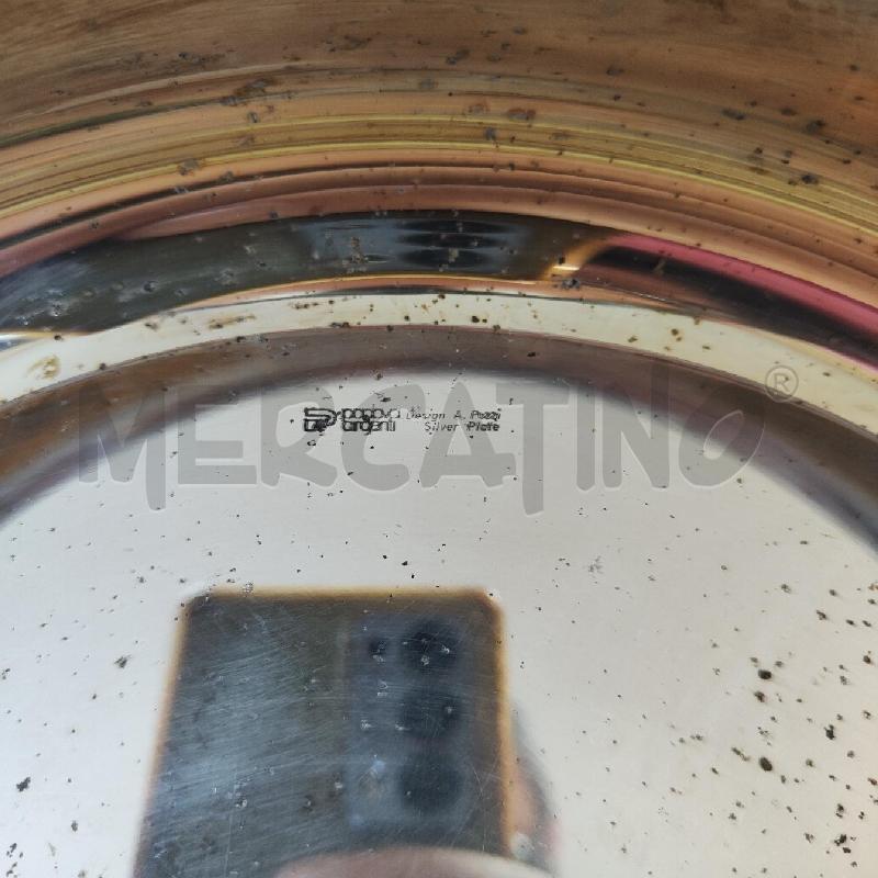 CONTENITORE METALLO AMBROGIO POZZI PER PADOVA ARGENTI SILVER TONDO POMELLO OTTONE MID CENTURY | Mercatino dell'Usato Manduria 4