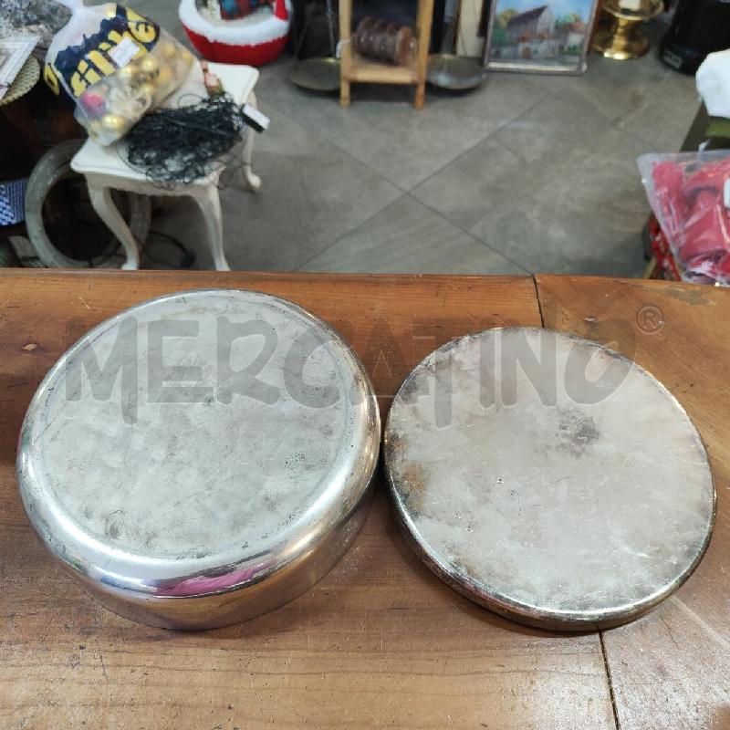 CONTENITORE METALLO AMBROGIO POZZI PER PADOVA ARGENTI SILVER TONDO POMELLO OTTONE MID CENTURY | Mercatino dell'Usato Manduria 5