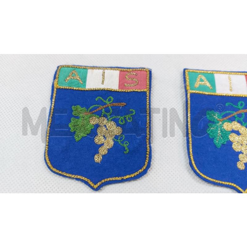 COPPIA DISTINTIVI TOPPE AIS ASSOCIAZIONE ITALIANA SOMMERLIER | Mercatino dell'Usato Manduria 2