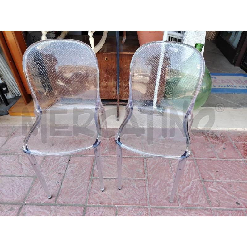 COPPIA SEDIE KARTELL MODELLO THALYA TRASPARENTE RETATA | Mercatino dell'Usato Manduria 1
