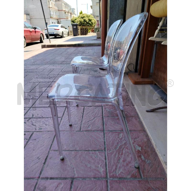 COPPIA SEDIE KARTELL MODELLO THALYA TRASPARENTE RETATA | Mercatino dell'Usato Manduria 3