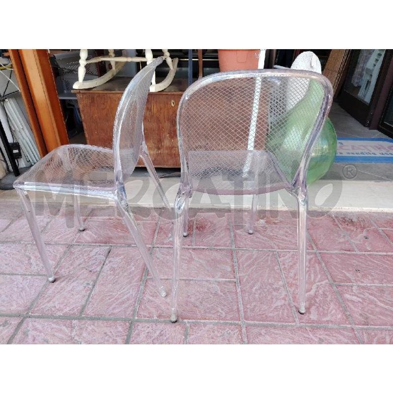 COPPIA SEDIE KARTELL MODELLO THALYA TRASPARENTE RETATA | Mercatino dell'Usato Manduria 4