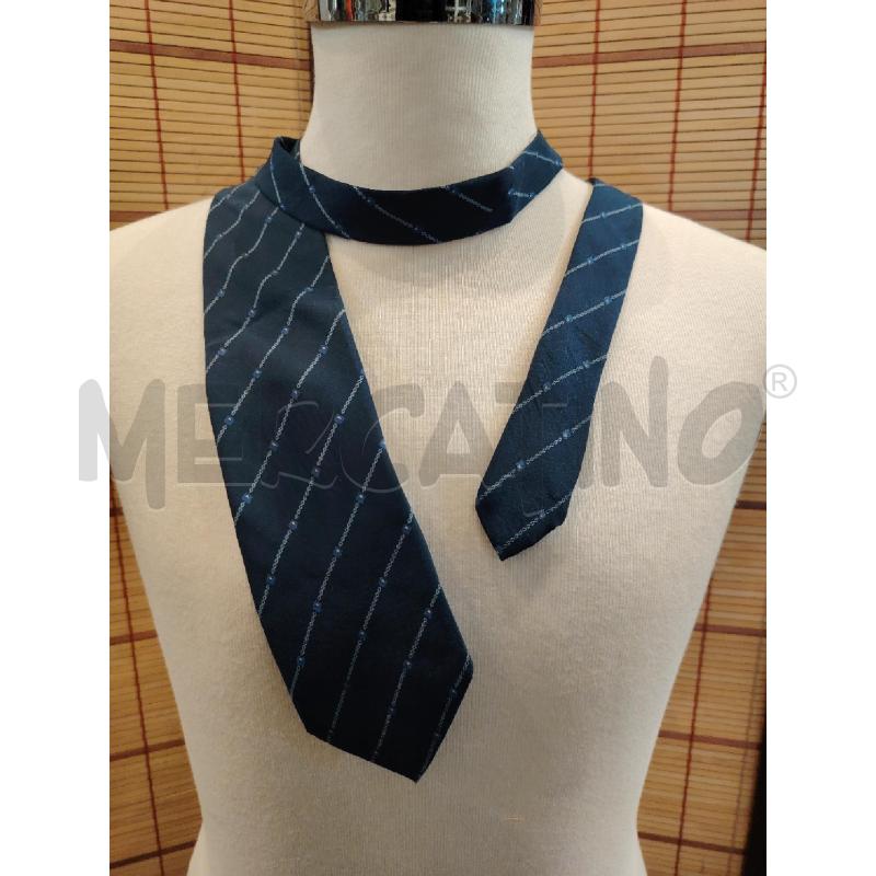 CRAVATTA CHANEL SETA BLU DEC CATENELLA | Mercatino dell'Usato Manduria 1