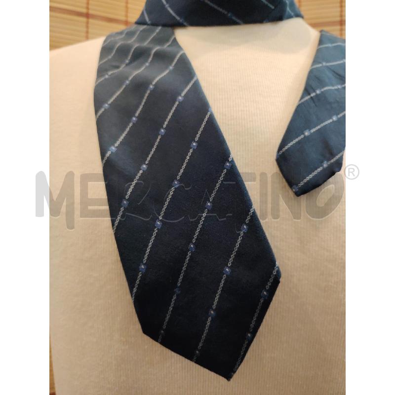 CRAVATTA CHANEL SETA BLU DEC CATENELLA | Mercatino dell'Usato Manduria 2