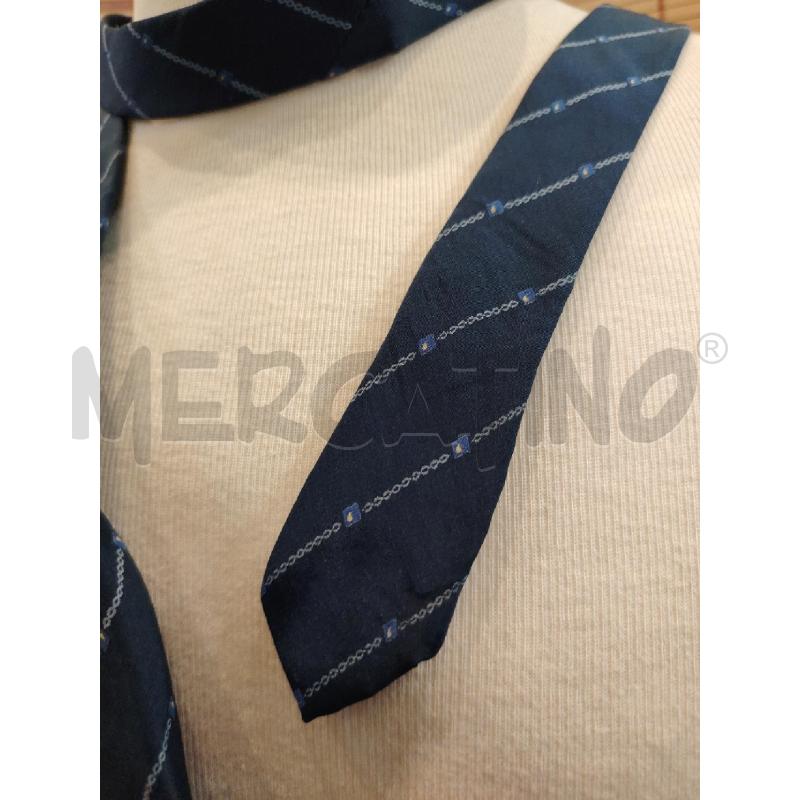 CRAVATTA CHANEL SETA BLU DEC CATENELLA | Mercatino dell'Usato Manduria 3
